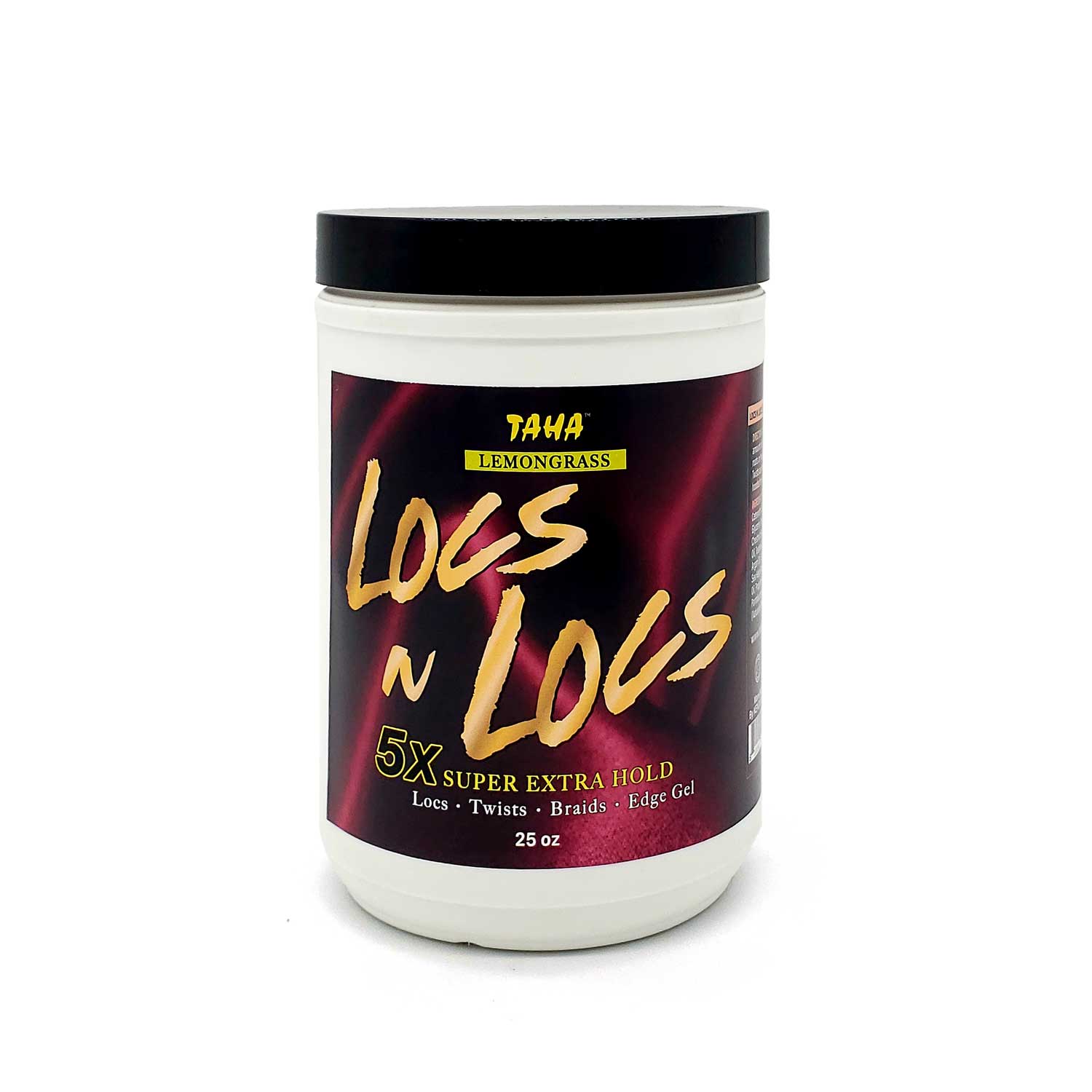 LOCS N LOCS Gel 25oz Lemongrass Super Extra Hold Taha Hair Locs n Locs